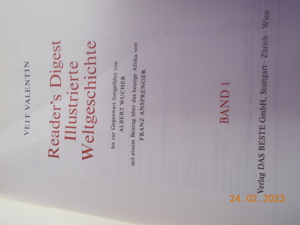 Reader`s Digest; Illustrierte Weltgeschichte Band 1+2 Bild 2