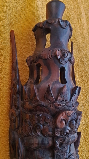 Bali Indonesien Südsee Maske Holz Tribal Art geschnitzt Ethno Bio Kunst Bild 6