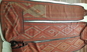 Zeltband 15m Turkaman Turkestan Teppich Stickerei antik Rug Tribal Jurte Steppe Bild 2