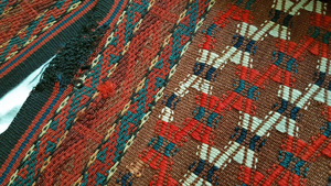 Zeltband 15m Turkaman Turkestan Teppich Stickerei antik Rug Tribal Jurte Steppe Bild 10