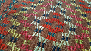 Zeltband 15m Turkaman Turkestan Teppich Stickerei antik Rug Tribal Jurte Steppe Bild 11