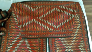 Zeltband 15m Turkaman Turkestan Teppich Stickerei antik Rug Tribal Jurte Steppe Bild 3