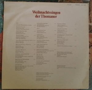DDR LP "Weihnachtssingen der Thomaner" Bild 3