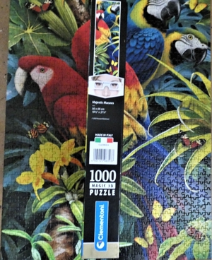 Clementoni MAGIC 3D Puzzle 1000 Teile mit Brille / Papagei Bild 3