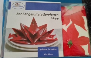 Neu! Neu! Neu! 16 vorgefaltete SERVIETTEN "Christstern"