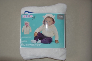 Baby Teddypullover mit Kapuze Gr. 74/80