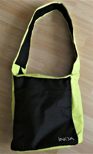 Shopper / Einkaufstasche /Umhängetasche schwarz-grün ca. 34/ 30/25 cm Bild 1
