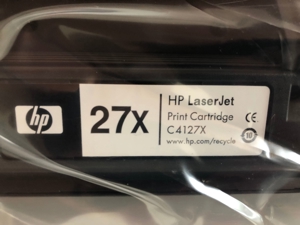 hp Laserjet Print Cartridge C4127x-nvp Toner, noch eingeschweißt, unbenutzt Bild 1