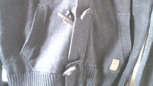 Nichtgetragenen 100 % BaumWoll Hootie Jacke von Markenschmiede Dress Yourself,Dunkelgrün, -00% Plast Bild 3