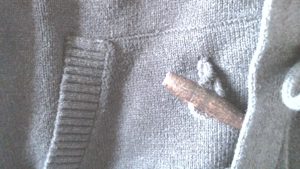 Nichtgetragenen 100 % BaumWoll Hootie Jacke von Markenschmiede Dress Yourself,Dunkelgrün, -00% Plast Bild 8