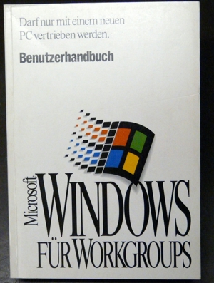 Vintage MS-Windows WfW 3.11 mit Handbuch Bild 2