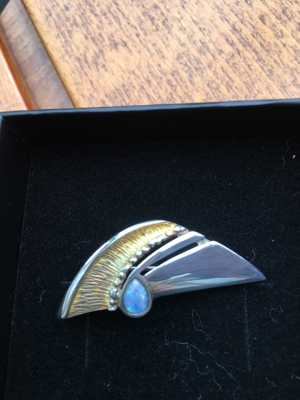 NEU! Wunderschöne Opal Brosche  Bild 3