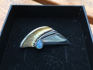 NEU! Wunderschöne Opal Brosche  Bild 2