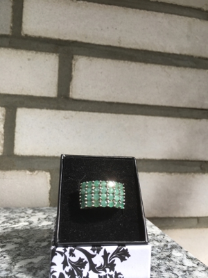 NEU! Wunderschöner Smaragd Ring (Sambia), Gr.18 Bild 3