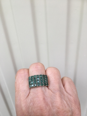 NEU! Wunderschöner Smaragd Ring (Sambia), Gr.18 Bild 8