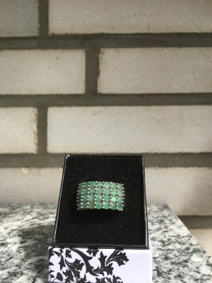 NEU! Wunderschöner Smaragd Ring (Sambia), Gr.18 Bild 4