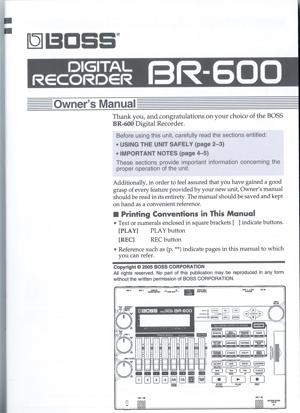 Digital Recorder BR-600 (Boss) Bild 5