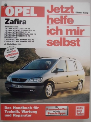 Opel Zafira - unbenutztes und sauberes Handbuch für Technik, Wartung & Reparatur Band 228