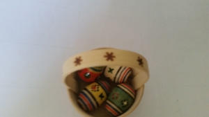 Osterkörbchen, handbemalt Bild 3