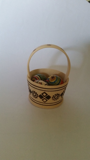 Osterkörbchen, handbemalt Bild 5