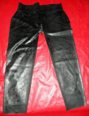 Latexleggings, Langes schwarzes Latexkleid ca.145cm, Latexmaske Bild 3