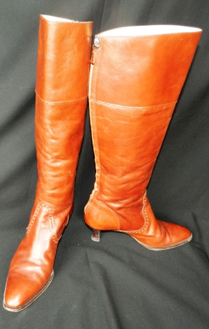Overknee Lederstiefel Gr.37 mit Bleistiftabsatz, ca. 86 cm hoch, Lederstiefel Everest Gr.37, ca.40cm Bild 3