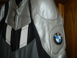 BMW Boxer Cup Lederkombi Gr.52 in silber/grau Bild 1