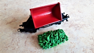 Märklin 4413 Muldenkippwagen Lore Kippwagen NEUWERTIG HO TOP OVP Bild 9