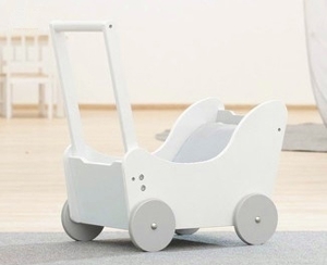 OVP* Verkaufe neuen Holz Puppenwagen von Betzold in weiß, *Kinderwagen* Bild 2
