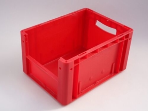 Bito Kunststoffkästen XL 43224 , rot , mit stirnseitiger Entnahmeöffnung Bild 2