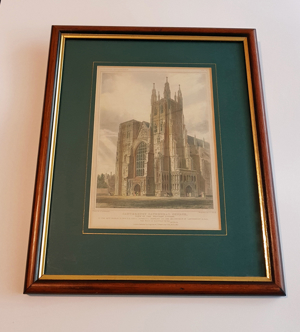 Stahlstich England 1840 Canterbury Cathedral G. Cattermole Normannen Gebäude Bild 1