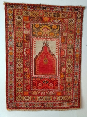 Kirsehir Kayseri Anatolien Gebets Teppich Antik Türkei Prayer Rug