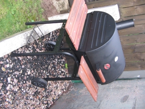 NEUW-PROFI-SMOKER-GRILLWAGENFASS-USA-TEXAS-WANGLER-GRILL-BBQ-NP:369,--FP:190,-- Bild 1