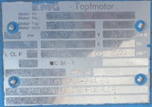 Stellantrieb EMG DREHMO DT60-A-32, Motor TM1.0262 Drehantrieb Aktor Aktuator Actuator Drehstrommotor Bild 7