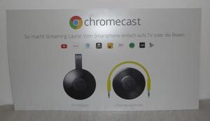 Schild Chromecast, Streaming Smartphone Dekoration Kopfhörer Logo Bild 1