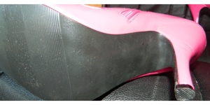 Lackstiefel rosa Gr. ca.37,Gesamthöhe ca.46cm, Buffalo-Stiefel 38 Bild 9