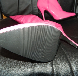 Lackstiefel rosa Gr. ca.37,Gesamthöhe ca.46cm, Buffalo-Stiefel 38 Bild 5