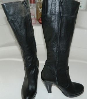 Lackstiefel rosa Gr. ca.37,Gesamthöhe ca.46cm, Buffalo-Stiefel 38 Bild 6