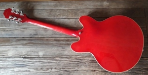 E-Gitarre Epiphone Dot (Gibson ES335-style) cherry red, Fender-Saiten & Ibanez-Gigbag Bild 2