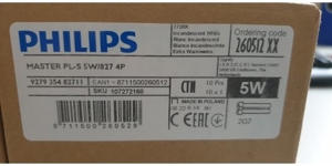 Philips PL-S 5W 827 4P (Master) 250 Lumen 4 Pins Bild 2