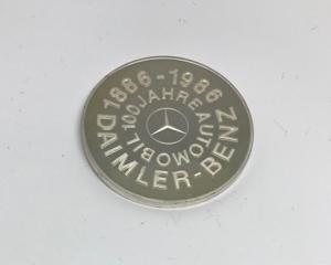 2 Medaillen Daimler Benz 1886-1986, 100 Jahre Motorisierung 25 Gramm Silber 1000 1000 Feinsilber Bild 3