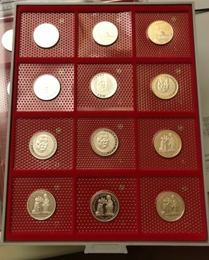 10 Mark Münzen 1998 - 2001 in Spiegelglanz, 15,5 Gramm 925 1000 Feinsilber Bild 1