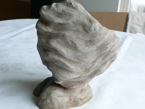 Büste Plastik Kopf Frauenkopf Skulptur Kunst Hildegard Huza Bild 8