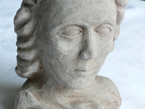 Büste Plastik Kopf Frauenkopf Skulptur Kunst Hildegard Huza Bild 11