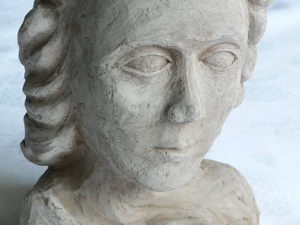 Büste Plastik Kopf Frauenkopf Skulptur Kunst Hildegard Huza Bild 12