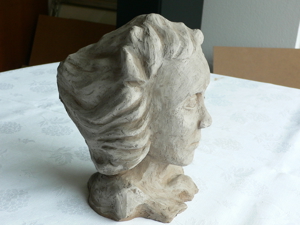 Büste Plastik Kopf Frauenkopf Skulptur Kunst Hildegard Huza Bild 6