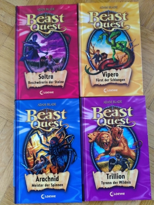 Kinderbuch Beast Quest ab Grundschulalter - neuwertig - 4 Bände: 9, 10, 11 und 12