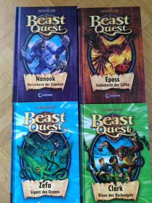 Kinderbuch Beast Quest ab Grundschulalter - neuwertig - 4 Bände: 5, 6, 7 und 8