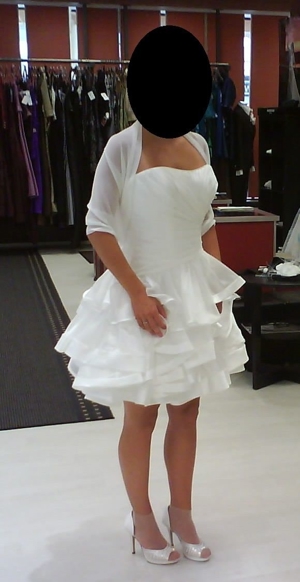 Designer-Hochzeitskleid kurz Bild 3