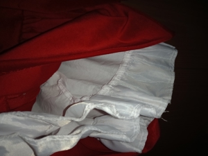 Samt Kleid Gr.92/18-24 Monate rot festlich sehr guter Zustand mit Unterrock, Bild 7